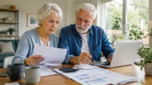 Older couple reviewing financial changes that could affect Pension Credit.