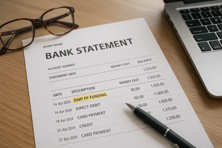 What Is DWP FP Funding on a Bank Statement